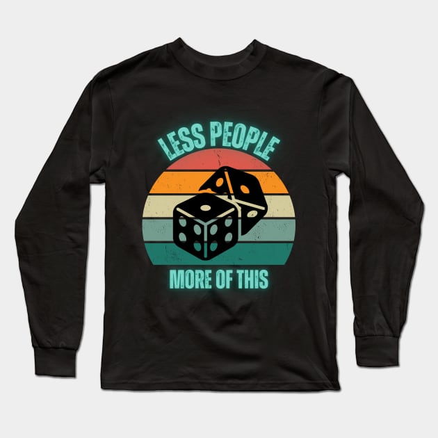 Less people more of this Long Sleeve T-Shirt by Finger in nose creations